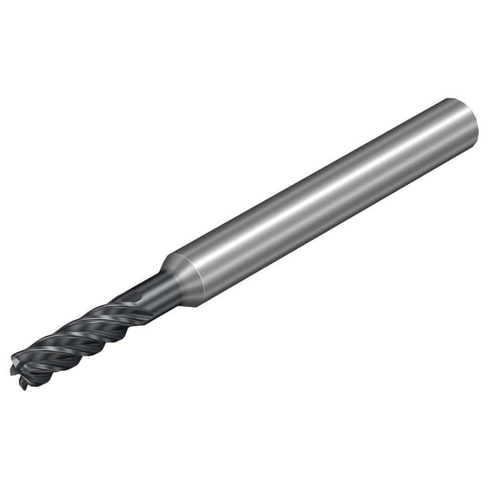 Corner Radius End Mill: 4 mm Dia, 14 mm LOC, 0.0197