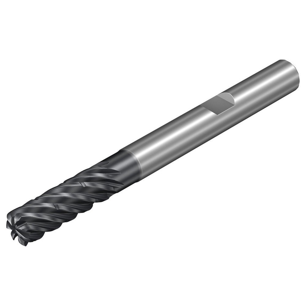 Corner Radius End Mill: 6 mm Dia, 18 mm LOC, 0.0197