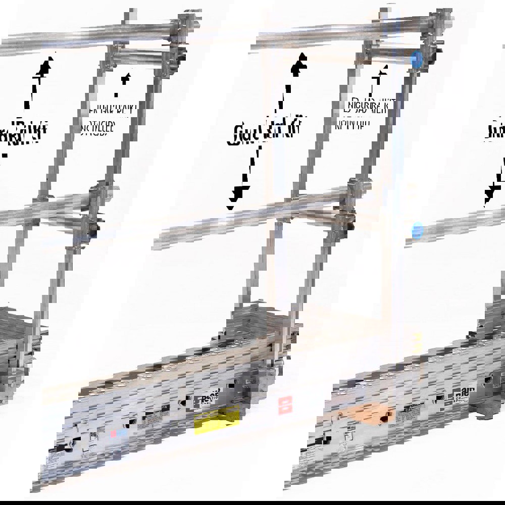 Scaffolding Guard Rails; Material: Aluminum ; Overall Height: 28ft