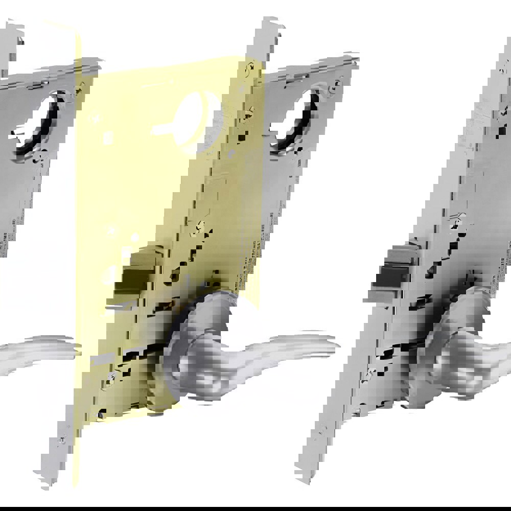 Lever Locksets; Lockset Type: Grade 1 Passage Mortise Lock ; Key Type: Keyless ; Back Set: 2-3/4 (Inch); Cylinder Type: Keyless ; Material: Cold Rolled Steel ; Door Thickness: 1-3/4