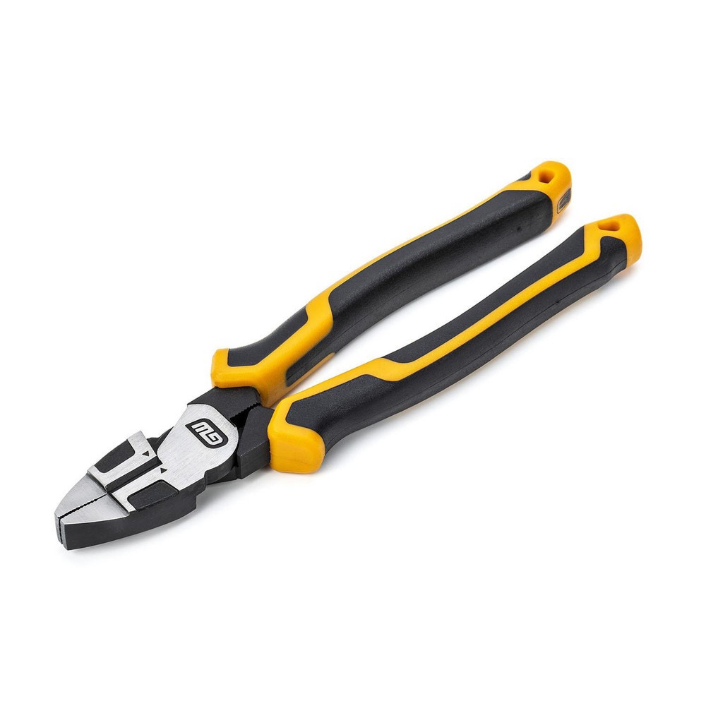 Pliers; Jaw Texture: Crosshatch ; Plier Type: Lineman's ; Jaw Length (Decimal Inch): 1.5000 ; Overall Length (Decimal Inch): 8.0000 ; Handle Type: Cushion Grip ; Color: Yellow; Black