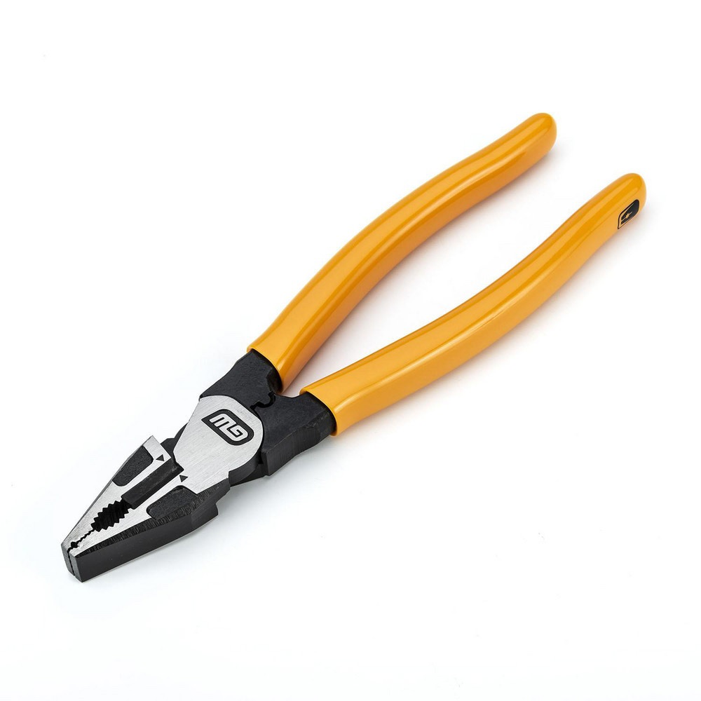 Pliers; Jaw Texture: Crosshatch ; Plier Type: Lineman's ; Jaw Length (Decimal Inch): 1.5000 ; Overall Length (Decimal Inch): 8.0000 ; Handle Type: Dipped ; Color: Yellow