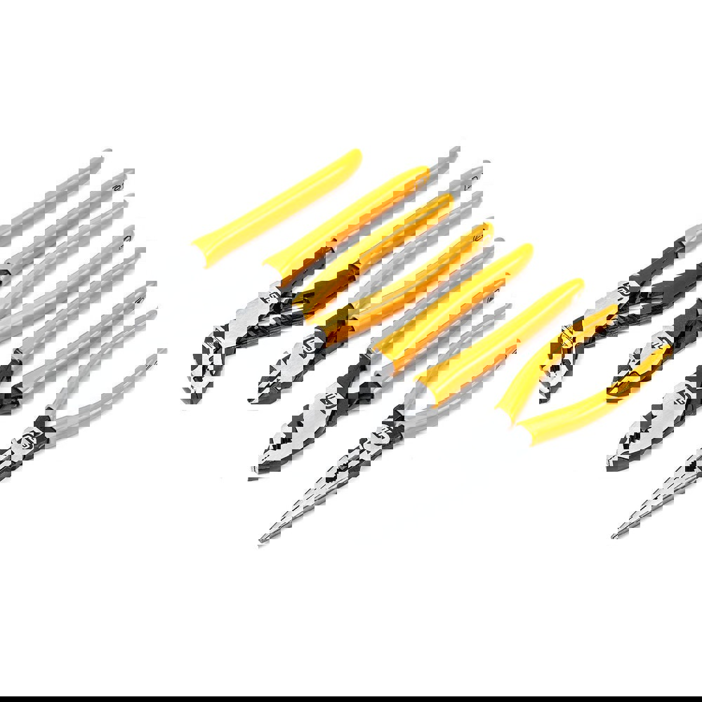Plier Sets; Plier Type Included: Tongue & Groove Diagonal Cutting Long Nose Slip Joint ; Set Type: Plier Set ; Container Type: Carded ; Overall Length: 10.7 ; Insulated: No ; Tether Style: Not Tether Capable