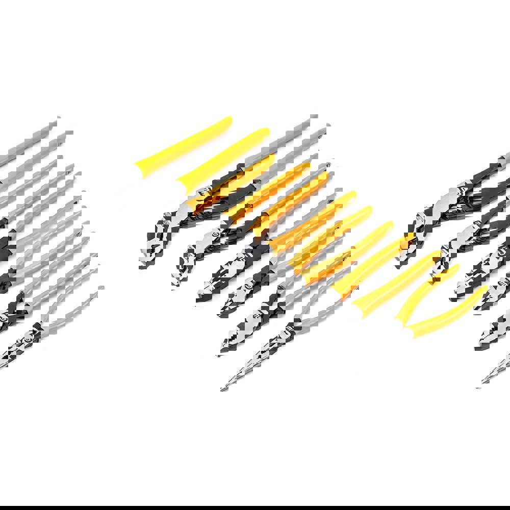 Plier Sets; Plier Type Included: Tongue & Groove Linesman Diagonal Cutting Long Nose Slip Joint ; Set Type: Plier Set ; Container Type: Carded ; Overall Length: 13.7 ; Insulated: No ; Tether Style: Not Tether Capable