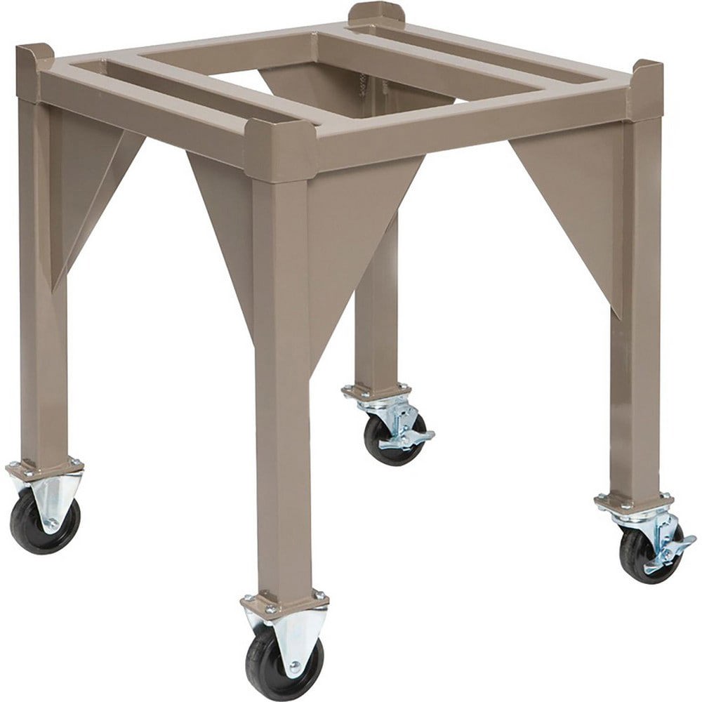 Inspection Surface Plate Stands; Stand Type: Mobile ; Caster Type: Swivel ; Load Capacity: 320lb ; Material: Steel ; Height (Inch): 32 ; Plate Length (Inch): 24.0000