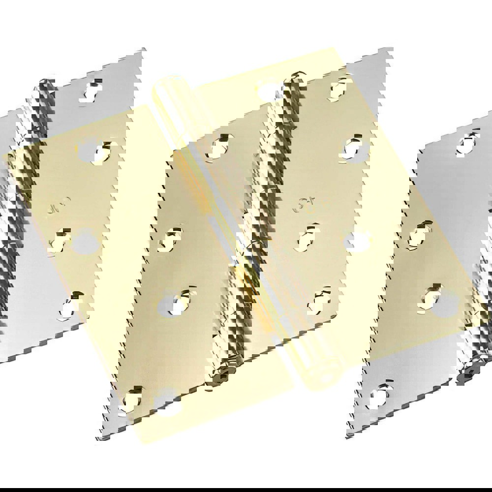 Specialty Hinges; Hinge Material: Steel ; Mount Type: Full-Mortise; Screw-On ; Finish: Brass ; Load Capacity: 60 ; Door Leaf Height: 4 ; Range Of Motion: 180