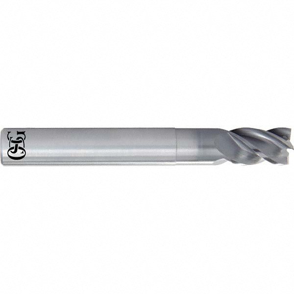Square End Mill: 3/4'' Dia, 1'' LOC, 3/4'' Shank Dia, 5'' OAL, 4 Flutes, Solid Carbide