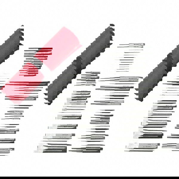 27 Piece Center Punch, Cold Chisel, Starter & Long Taper Punch Set