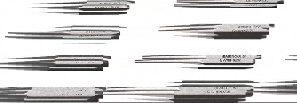 Drift Punch Set: 4 Pc, 0.125 to 0.25