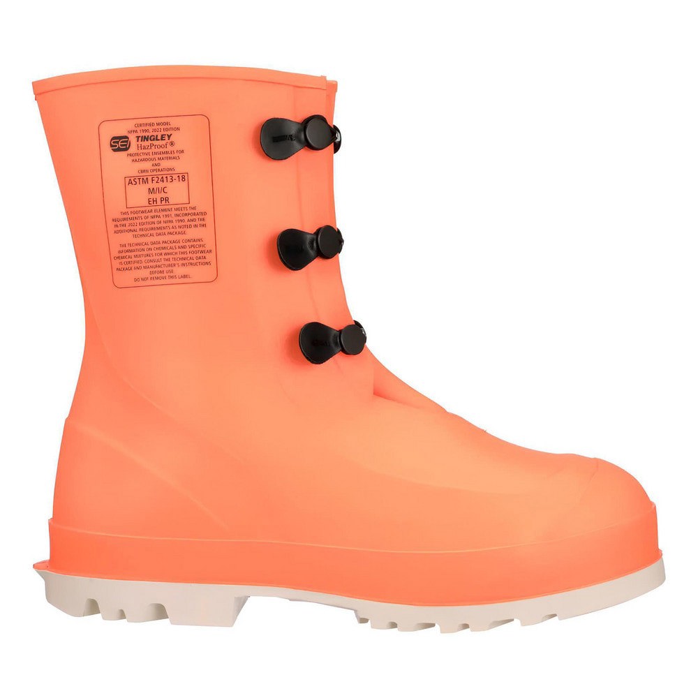 Work Boot: Size 9, Polyvinylchloride, Steel Toe