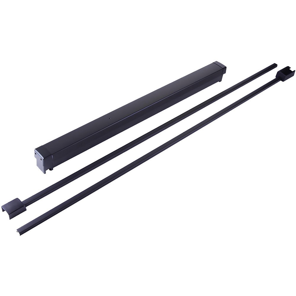 Vertical Bars; Type: Surface Vertical Rod ; Rating: Non Rated ; Hand: Non-Handed ; Minimum Door Width: 2.5 (Inch); Maximum Door Width: 3.000 (Inch); Finish Coating: Black Anodized Aluminum