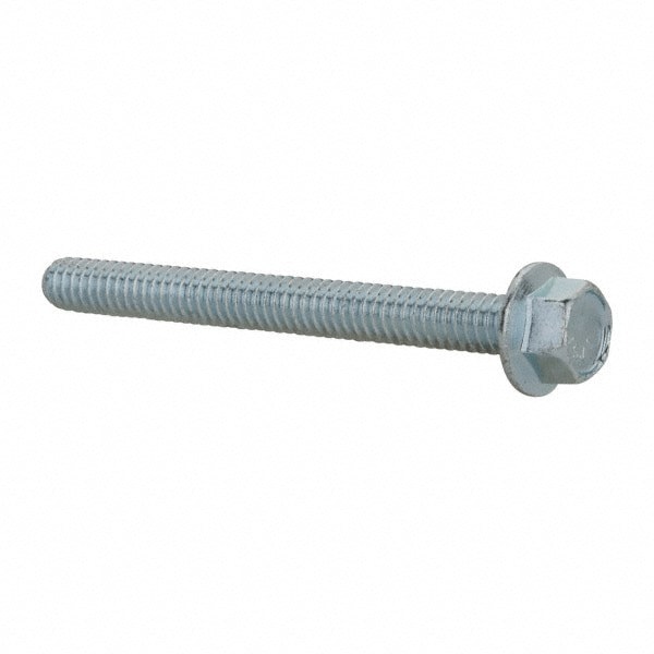Serrated Flange Bolt: 1/4-20 UNC, 2-1/2