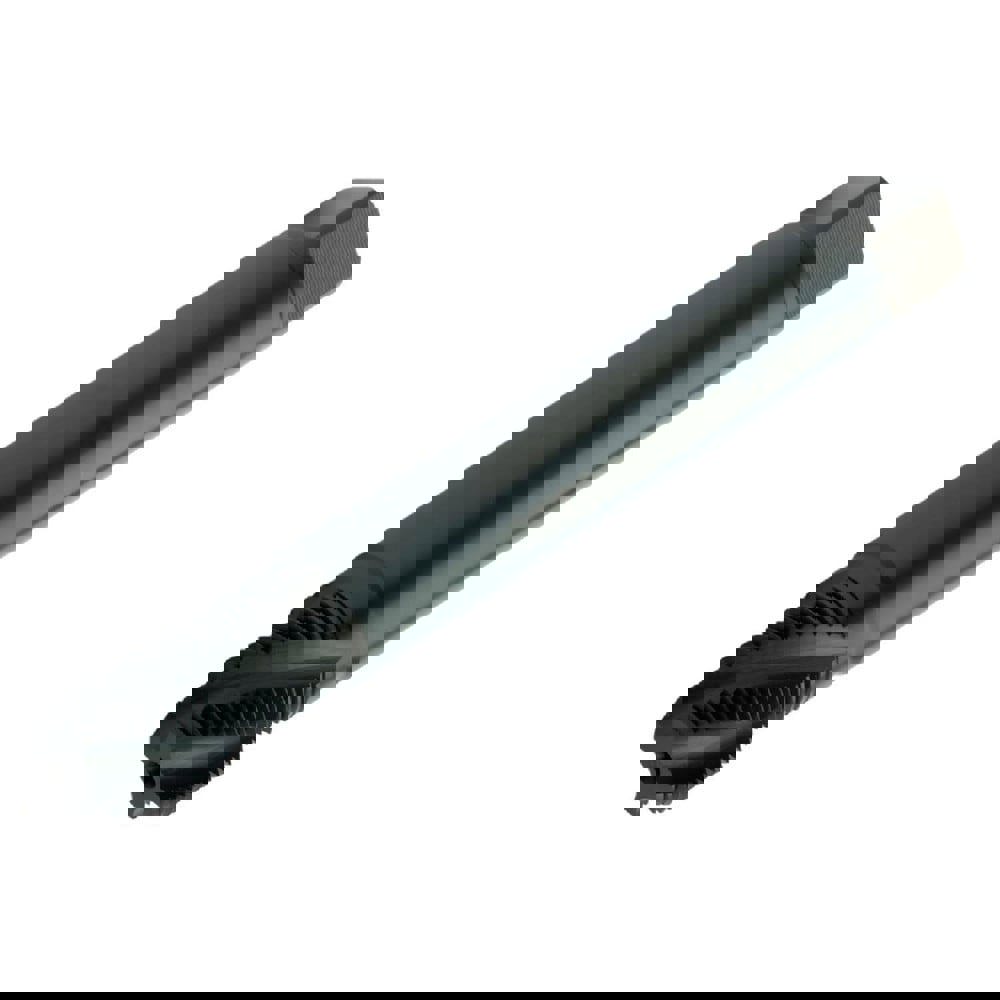 Spiral Flute Tap: 1/2-14 NPT, 5 Flutes, Semi-Bottoming, NORMAL Class of Fit, High Speed Steel, FeN Coated