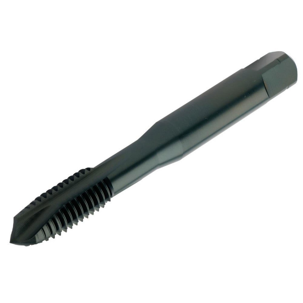 Spiral Point Tap: #10-24 UNC, 3 Flutes, Plug, 2B Class of Fit, Powdered Metal, FeN Coated