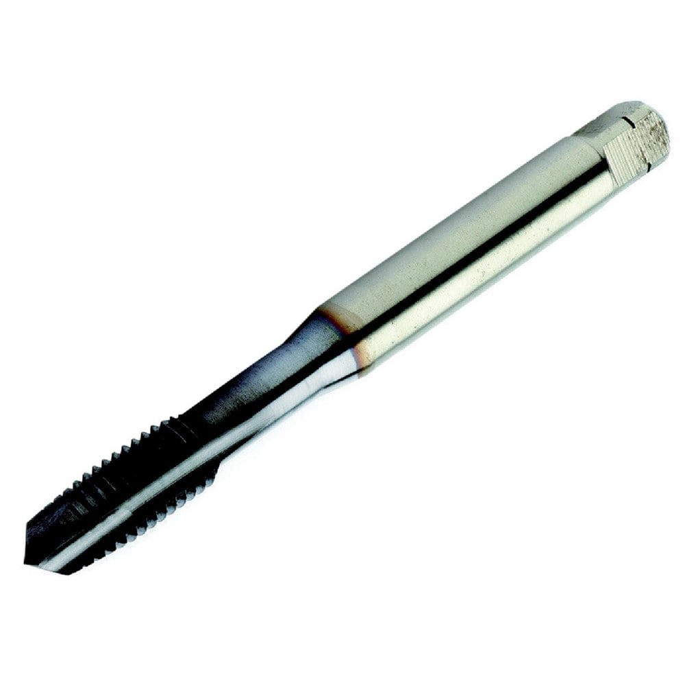 Spiral Point Tap: M5x0.8 Metric, 3 Flutes, Plug, 6H Class of Fit, High Speed Steel, TiCN Coated