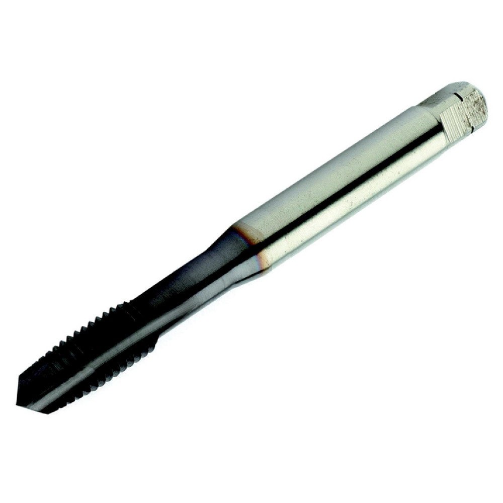 Spiral Point Tap: 1/2-20 UNF, 4 Flutes, Plug, 2B Class of Fit, Powdered Metal, TiAlN/WC/C Coated