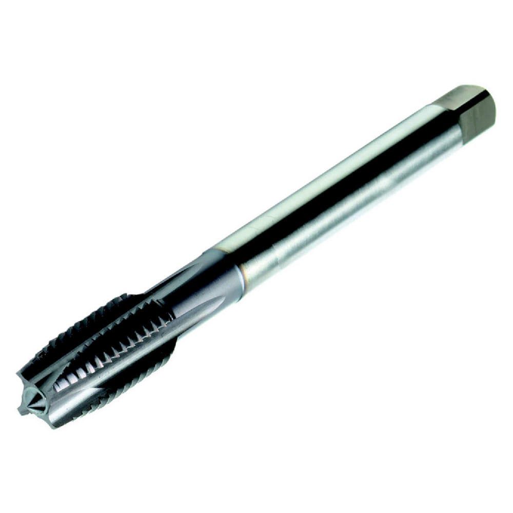 Spiral Point Tap: M20x2.5 Metric, 4 Flutes, Plug, 6H Class of Fit, High Speed Steel, TiCN Coated
