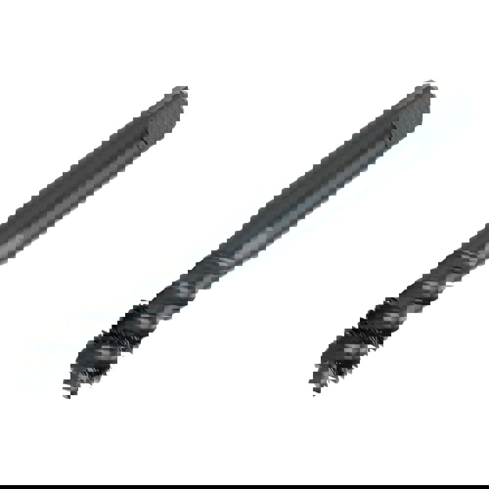 Spiral Flute Tap: 1/2-13 UNC, 3 Flutes, Semi-Bottoming, 2B Class of Fit, Powdered Metal, TiAlN/WC/C Coated