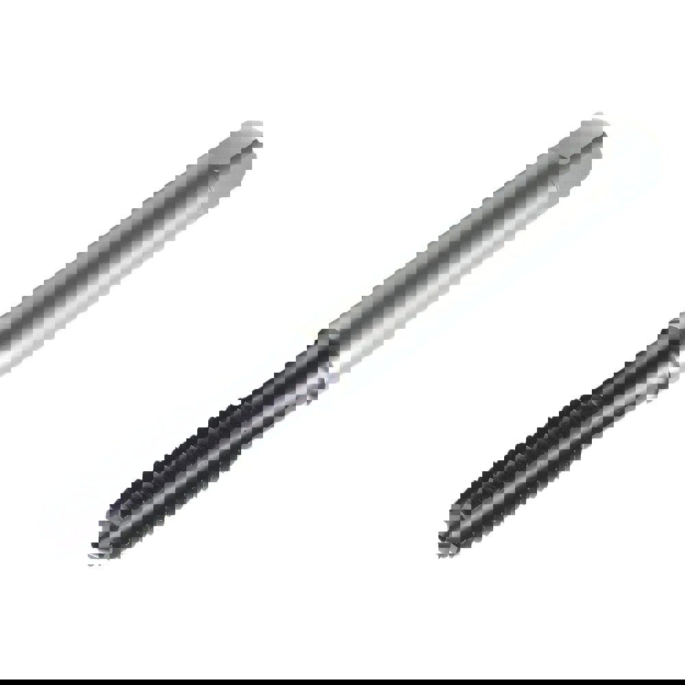 Straight Flute Tap: M5x0.8 M, 4 Flutes, Semi-Bottoming, 6HX Class of Fit, Carbide, TiAlN Coated