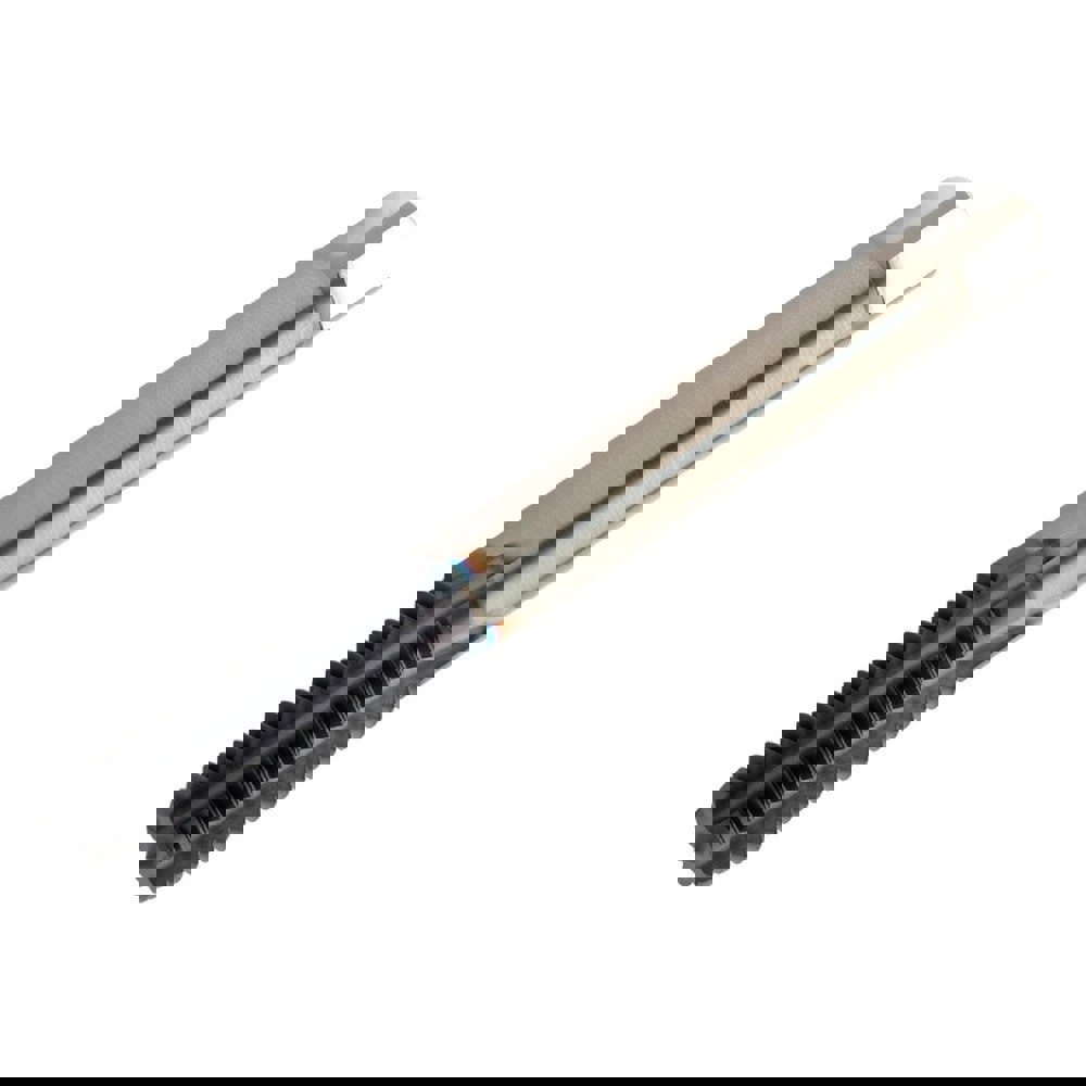 Straight Flute Tap: M5x0.8 M, 3 Flutes, Semi-Bottoming, 6H Class of Fit, Carbide, TiAlN Coated