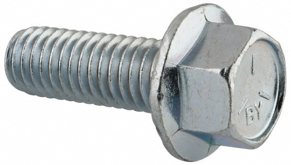 Serrated Flange Bolt: 7/16-14 UNC, 1-1/4