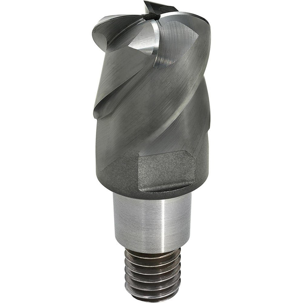 Corner Radius & Corner Chamfer End Mill Heads; Mill Diameter (mm): 10.00 ; Length of Cut (mm): 0.7000 ; Number Of Flutes: 4 ; Overall Length (mm): 29.1000 ; Corner Radius (mm): 0.00 ; Coating/Finish: AlCrN