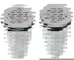 2 PVC SHWR DRN W/ SS STRN