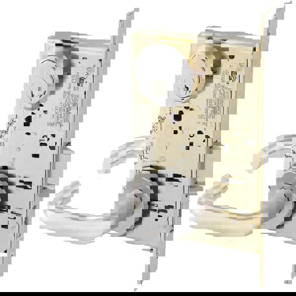 Lever Locksets; Type: Office; Door Thickness: 1-3/4; Key Type: Conventional; Back Set: 2-3/4; For Use With: Commercial Doors; Finish/Coating: Satin Chrome; Material: Steel; Material: Steel; Door Thickness: 1-3/4; Lockset Grade: Grade 1; Performance: Heavy