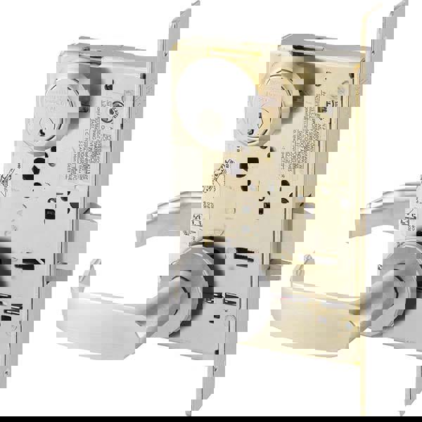 Lever Locksets; Type: Office; Door Thickness: 1-3/4; Key Type: Conventional; Back Set: 2-3/4; For Use With: Commercial Doors; Finish/Coating: Satin Chrome; Material: Steel; Material: Steel; Door Thickness: 1-3/4; Lockset Grade: Grade 1; Performance: Heavy