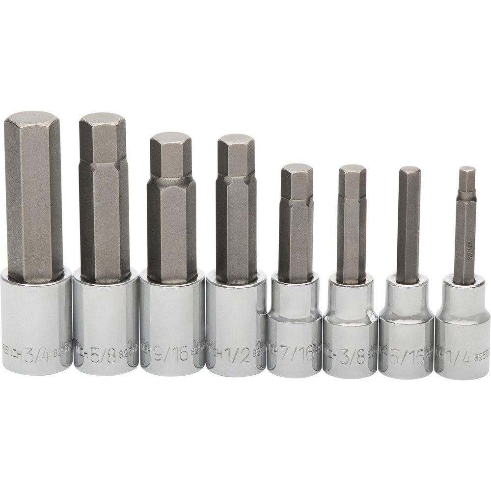 Socket Sets; Set Type: Socket Set ; Drive Size: 1/2 ; Minimum Size (Inch): 1/4 ; Maximum Size (Inch): 3/4 ; Tool Type: Socket Set ; Material: Steel