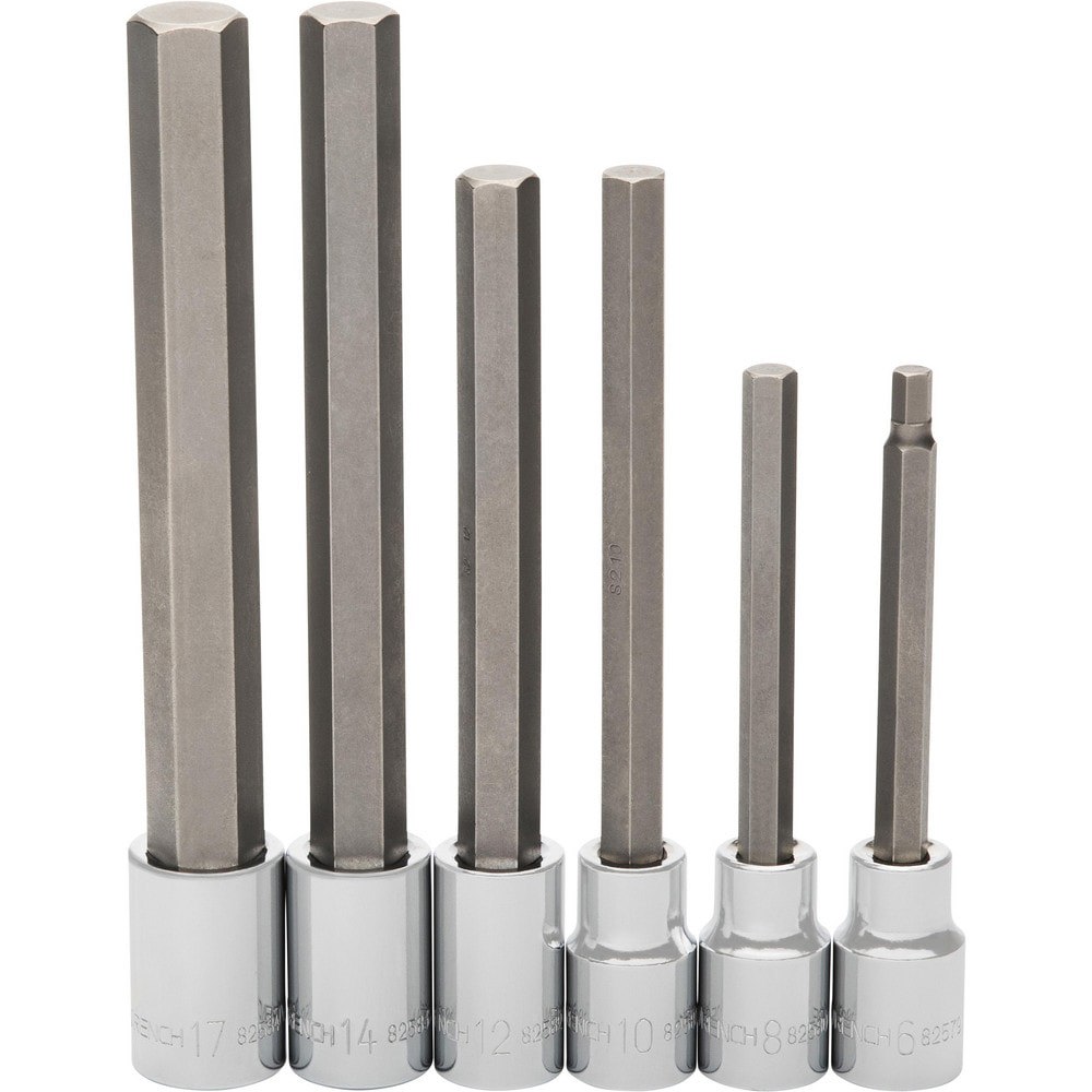 Socket Sets; Set Type: Socket Set ; Drive Size: 1/2 ; Minimum Size (mm): 6.00 ; Maximum Size (mm): 17.00 ; Tool Type: Socket Set ; Material: Steel