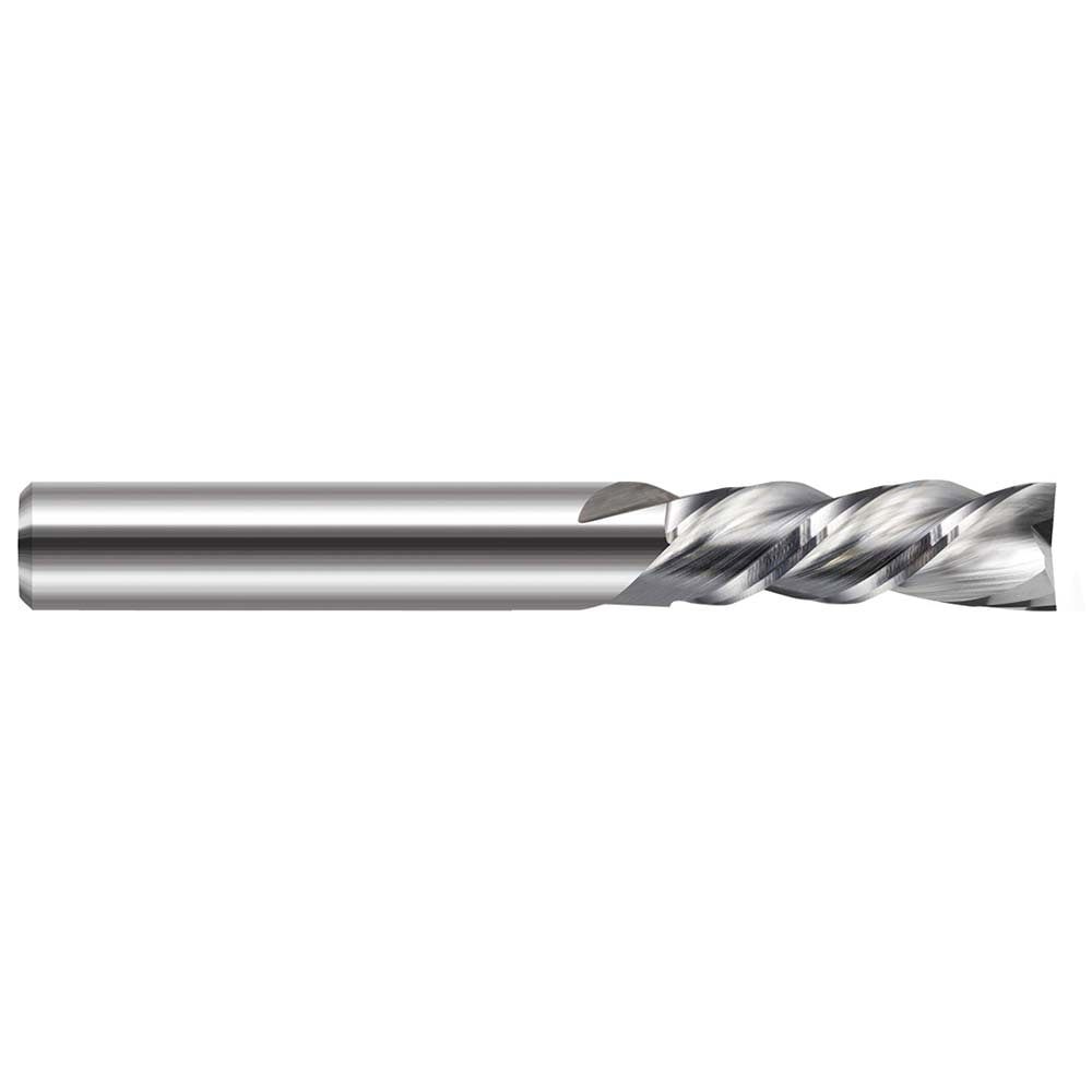 Square End Mill: 1/2'' Dia, 2-5/8'' LOC, 1/2'' Shank Dia, 5'' OAL, 2 Flutes, Solid Carbide