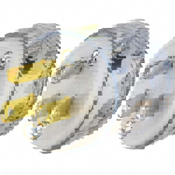 Straight Blade Plug: Hospital, 5-15P, 125VAC, Clear