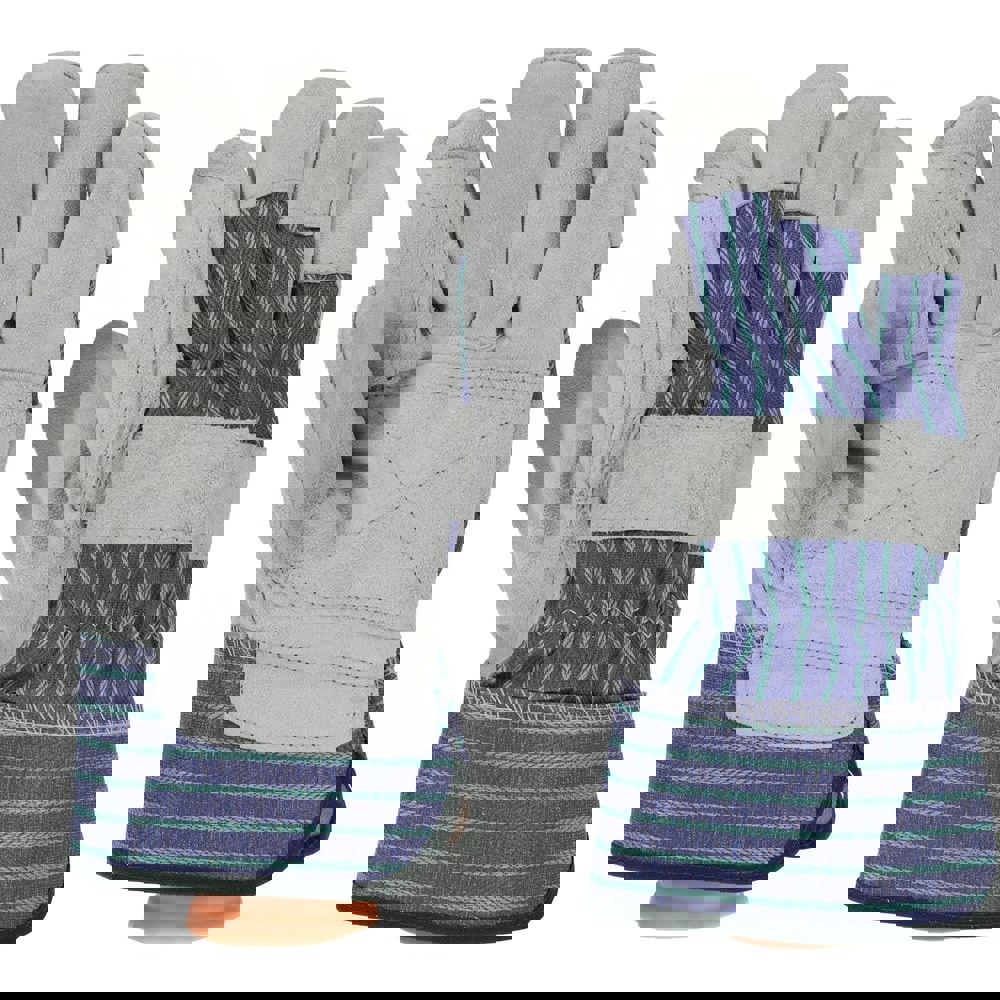 Work Gloves: PRO-SAFE Size Medium, Cotton Lined, Cowhide