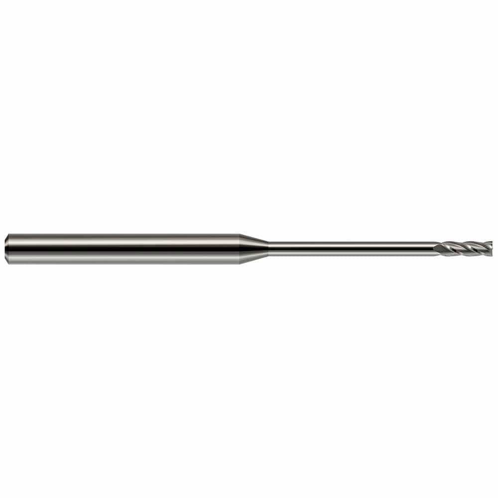 Square End Mill: 1/8'' Dia, 3/8'' LOC, 1/8'' Shank Dia, 3'' OAL, 2 Flutes, Solid Carbide
