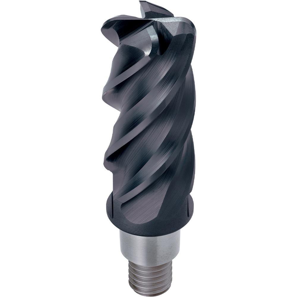 Corner Radius & Corner Chamfer End Mill Heads; Mill Diameter (mm): 20.00 ; Length of Cut (mm): 40.0000 ; Number Of Flutes: 4 ; Overall Length (mm): 71.0000 ; Corner Radius (mm): 1.00 ; Coating/Finish: AlCrN