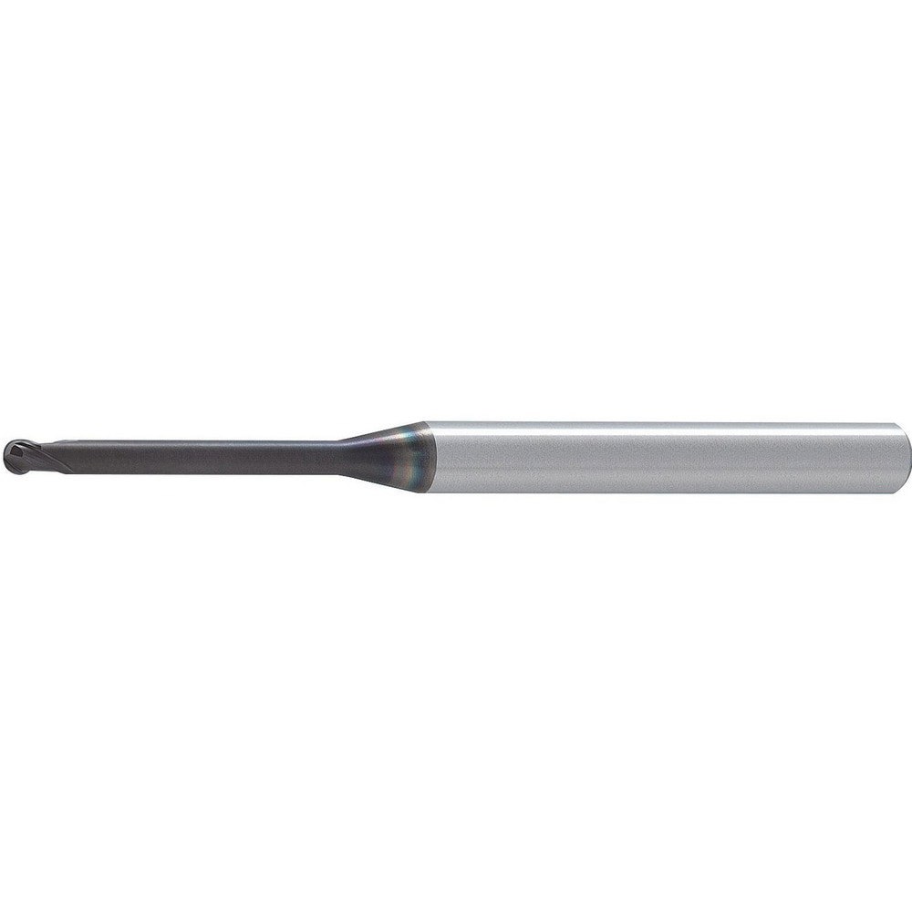 Ball End Mills; Mill Diameter (Decimal Inch): 0.0079 ; Mill Diameter (mm): 0.20 ; Number Of Flutes: 2 ; End Mill Material: Solid Carbide ; Length of Cut (Decimal Inch): 0.0059 ; Length of Cut (mm): 0.15