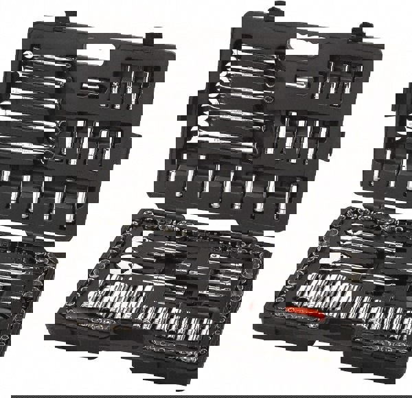 Deep Standard Socket Set: 118 Pc, 1/2