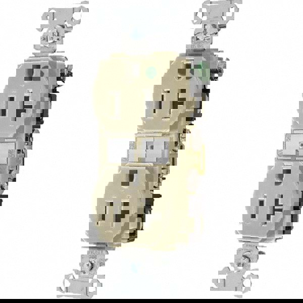 Straight Blade Duplex Receptacle: NEMA 5-15R, 20 Amps, Grounded