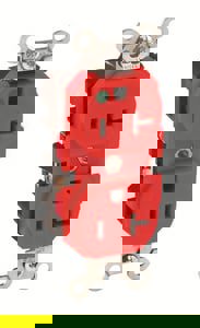 20A 125V STRT BLD SLIM RECEPT RED.