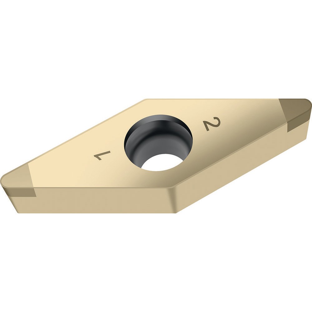 Turning Inserts; ANSI Insert Code: VCGW2(2)0.5 ; ISO Insert Code: VCGW110302 ; Relief Angle: 7.000 ; Insert Style: VCGW ; Corner Radius (mm): 0.20 ; Included Angle: 35.00