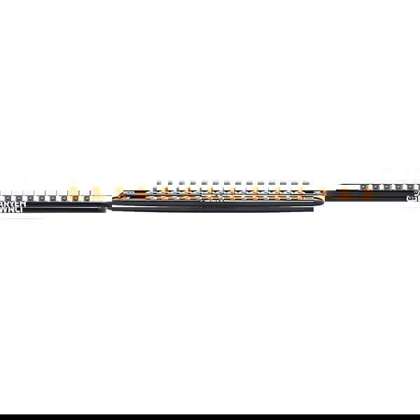 Socket Holders & Trays; Type: Clip Rail ; Number Of Sockets Held: 14 ; Overall Length: 14.5in ; Overall Width: 1.125in ; Overall Height: 0.75in ; Color: Black