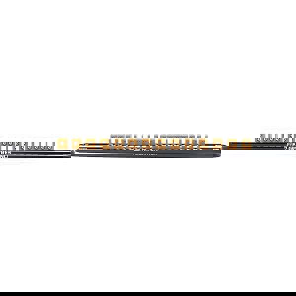 Socket Holders & Trays; Type: Clip Rail ; Number Of Sockets Held: 14 ; Overall Length: 12in ; Overall Width: 1.125in ; Overall Height: 1in ; Color: Black