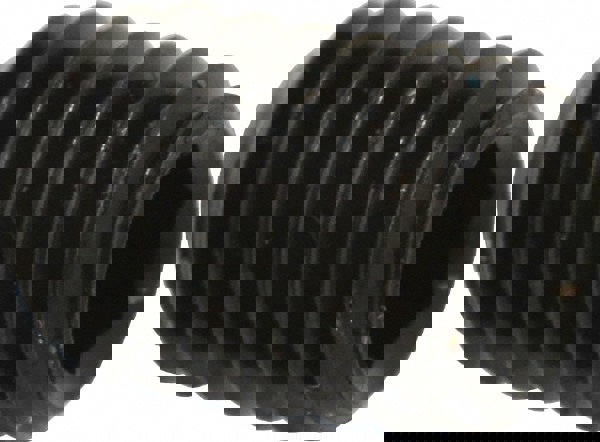 Set Screw: M3x0.5, 4.00 mm Overall Length, Flat Point, Alloy Steel, Grade 14.9 (45H)