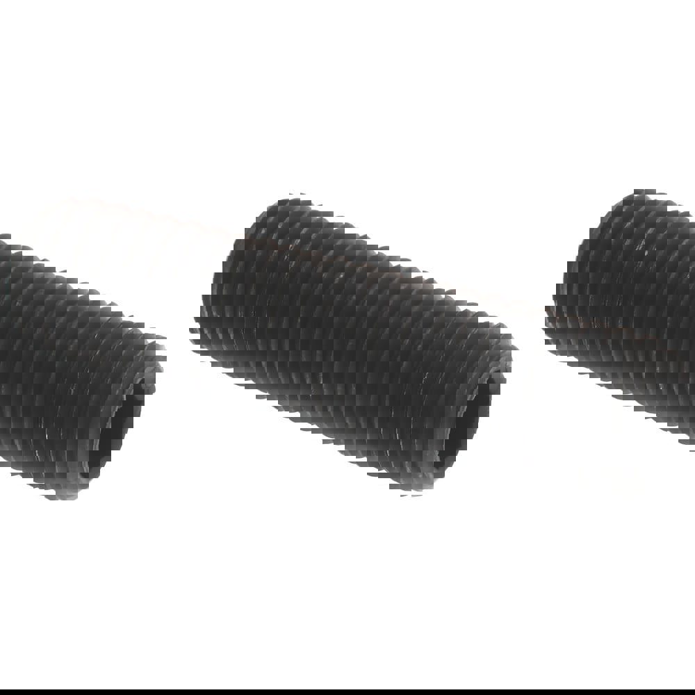 Set Screw: M6x1, 25.00 mm Overall Length, Flat Point, Alloy Steel, Grade 14.9 (45H)