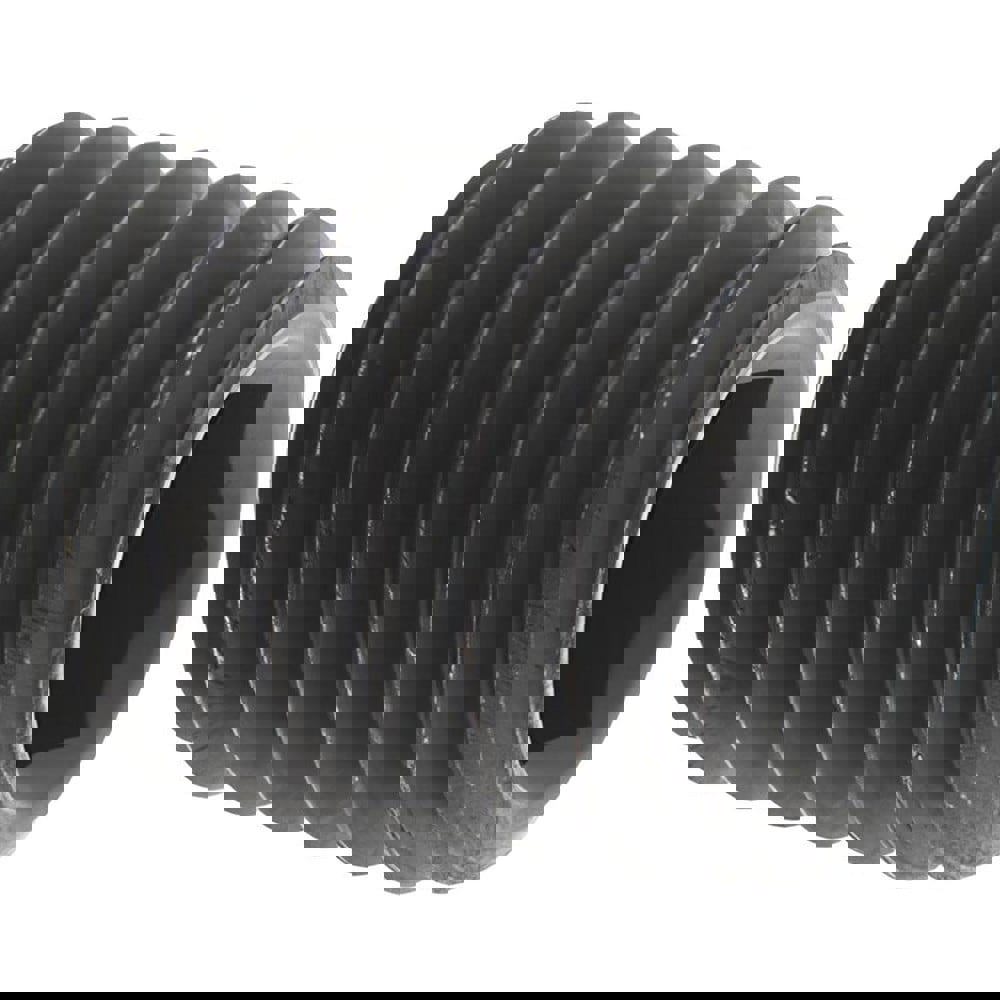 Set Screw: M10x1.5, 12.00 mm Overall Length, Flat Point, Alloy Steel, Grade 14.9 (45H)