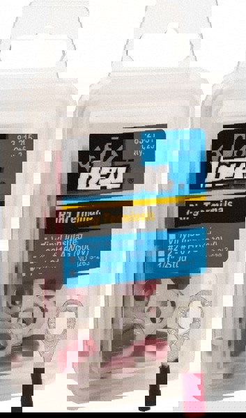 Circular Ring Terminal: Partially Insulated, 22 to 18 AWG, Crimp Connection