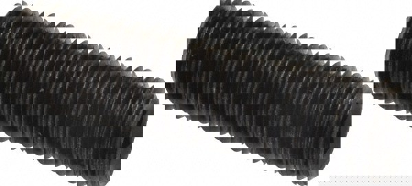 Set Screw: M10x1.5, 35.00 mm Overall Length, Flat Point, Alloy Steel, Grade 14.9 (45H)