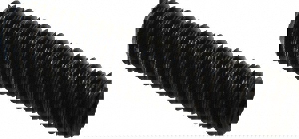 Set Screw: M12x1.75, 50.00 mm Overall Length, Flat Point, Alloy Steel, Grade 14.9 (45H)