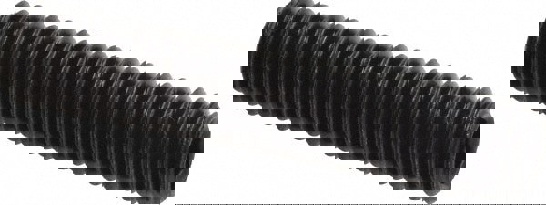 Set Screw: M12x1.75, 60.00 mm Overall Length, Flat Point, Alloy Steel, Grade 14.9 (45H)